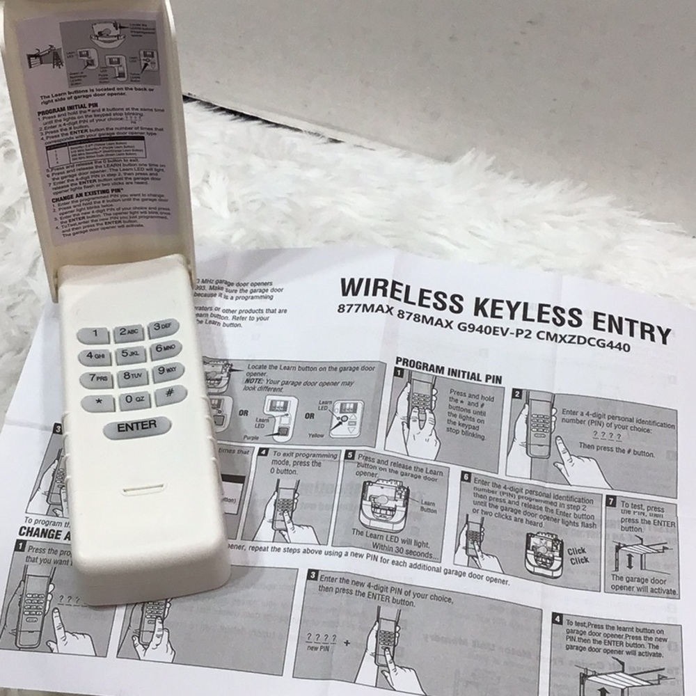 Chamberlain wireless garage door keypad